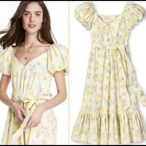 LoveShackFancy x Target Yellow Floral Dress. Worn once!